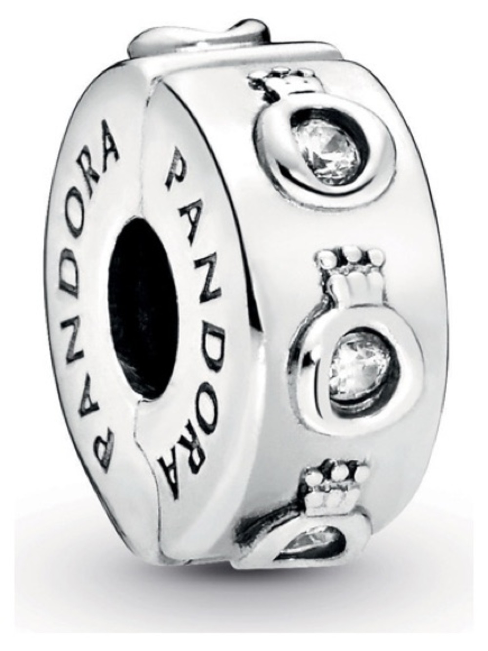 Silver Pandora Charm Stopper - Picture 3 of 3